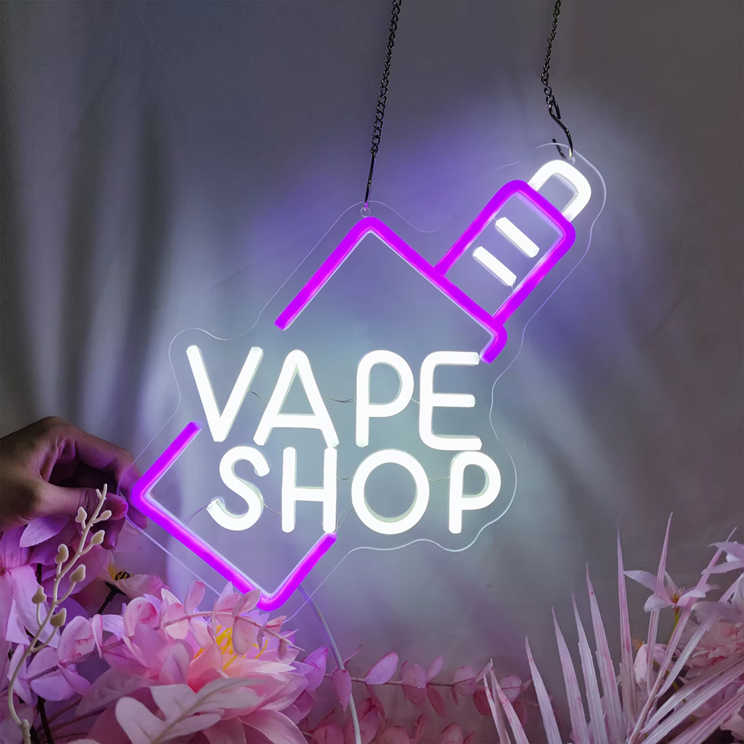 VAPE Shop LED Neon Sign Fit Fo - огляд і ціна Vaping Shop