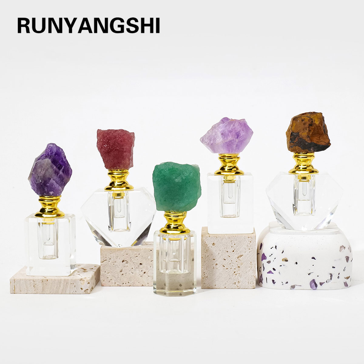 1PC Natural Amethyst Crystal C - огляд і ціна Juice Bottle Dropper
