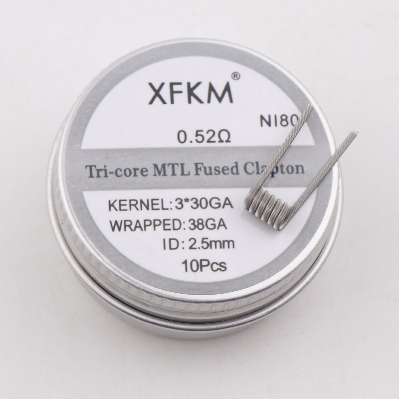 NEW XFKM 10PCS/box NI80/A1/SS3 - огляд і ціна Clapton Wire Pre Built